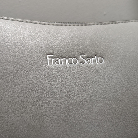 Franco Sarto Gray Handbag Purse cutout Eyelet Light - Picture 3 of 7